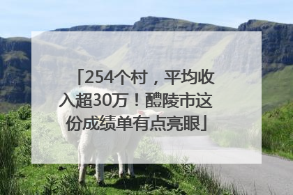 254个村，平均收入超30万！醴陵市这份成绩单有点亮眼