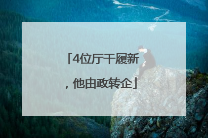 4位厅干履新，他由政转企
