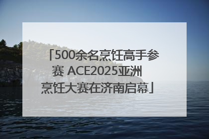 500余名烹饪高手参赛 ACE2025亚洲烹饪大赛在济南启幕