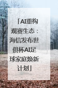 AI重构观赛生态：海信发布世俱杯AI足球家庭焕新计划
