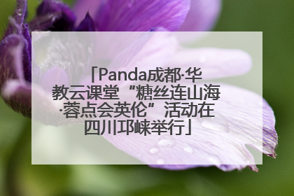 Panda成都·华教云课堂“糖丝连山海·蓉点会英伦”活动在四川邛崃举行